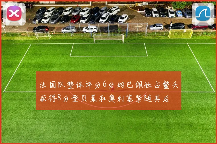 法国队整体评分6分姆巴佩独占鳌头获得8分登贝莱和奥利塞紧随其后